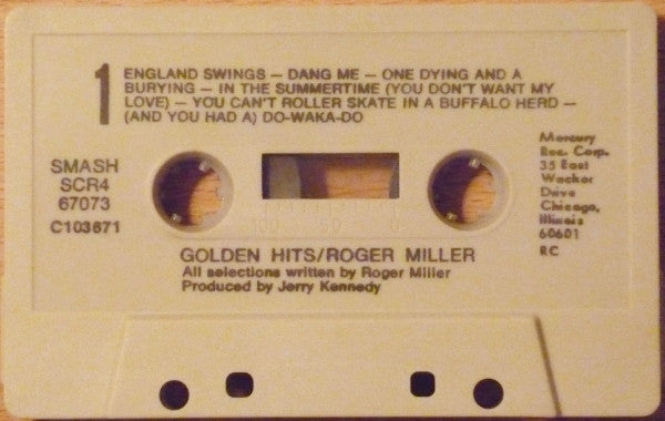 Roger Miller : Golden Hits (Cass, Comp, Club)