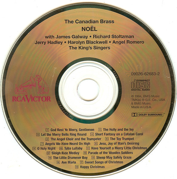 The Canadian Brass With James Galway, Richard Stoltzman, Jerry Hadley, Harolyn Blackwell, Angel Romero , The King's Singers - Noël (CD) (VG) - Endless Media