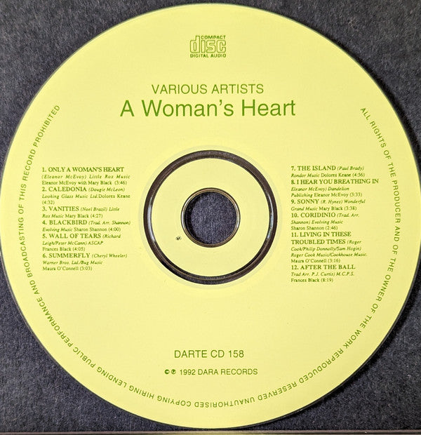 Various : A Woman's Heart (CD, Comp, RP)