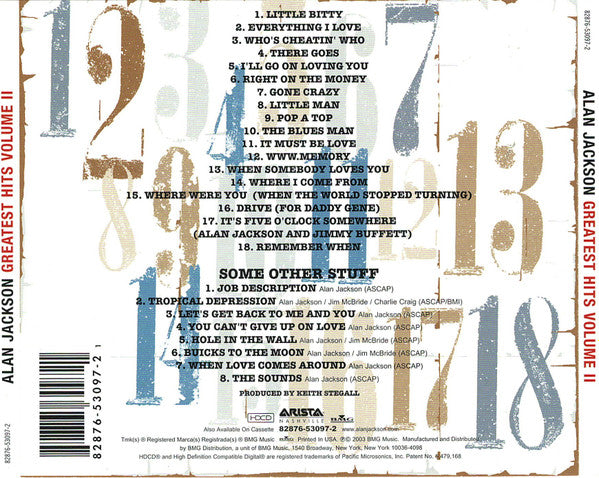 Alan Jackson (2) : Greatest Hits Volume II (And Some Other Stuff) (2xHDCD, Comp)