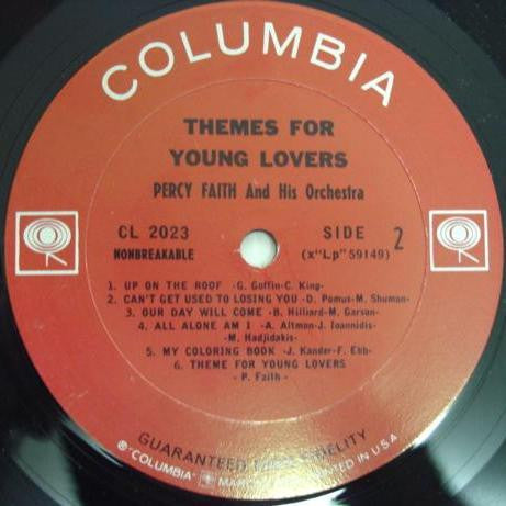 Percy Faith & His Orchestra : Themes For Young Lovers (LP, Album, Mono)