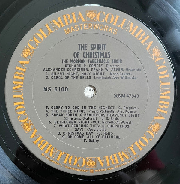 Mormon Tabernacle Choir - The Spirit Of Christmas (LP) (VG) - Endless Media
