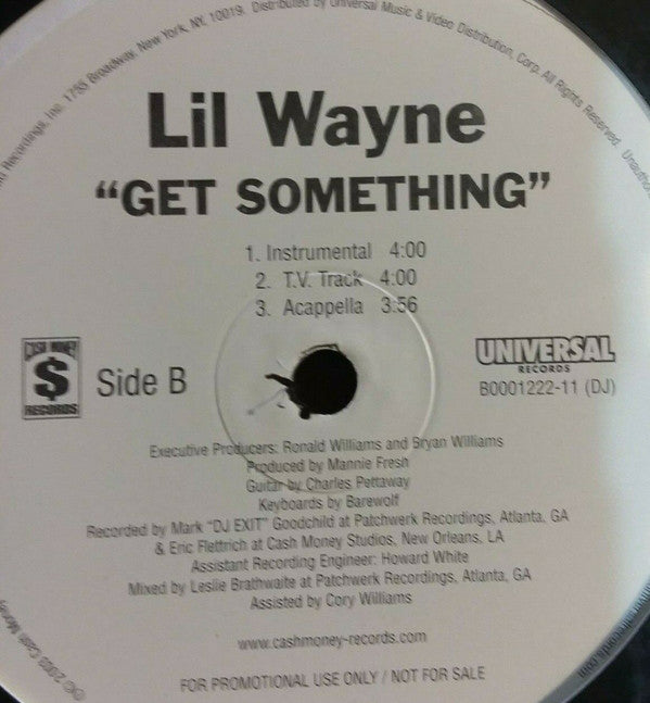 Lil Wayne - Get Something (12") (VG) - Endless Media