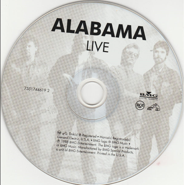Alabama : Alabama Live (CD, Album, RE)