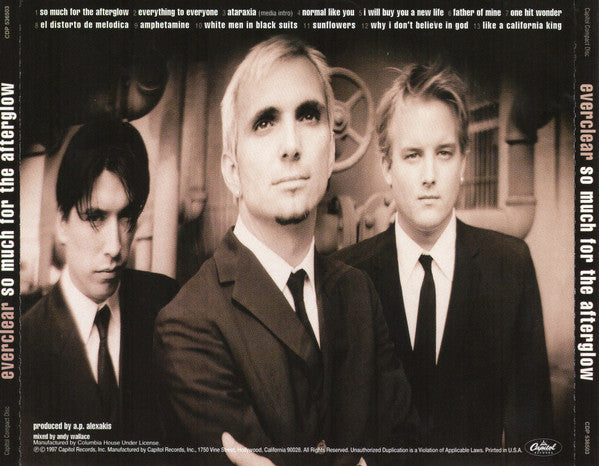 Everclear : So Much For The Afterglow (CD, Album, Club)