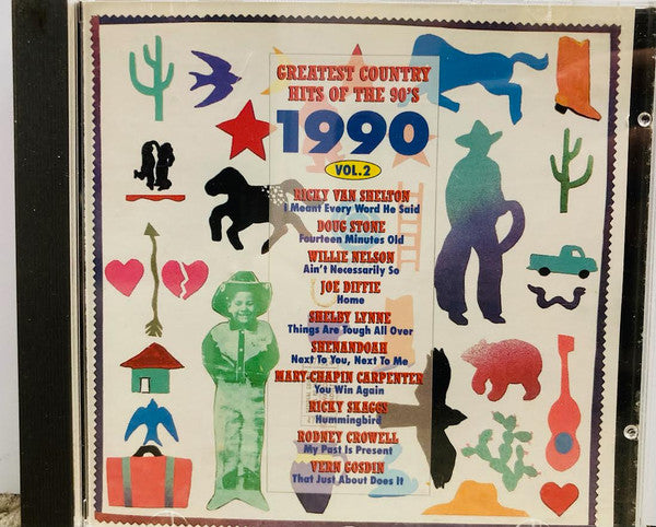 Various - Greatest Country Hits Of The 90's, 1990, Vol. 2 (CD) (VG) - Endless Media
