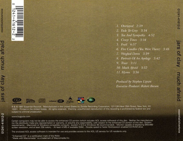 Jars Of Clay : Much Afraid (CD, Album, Enh)