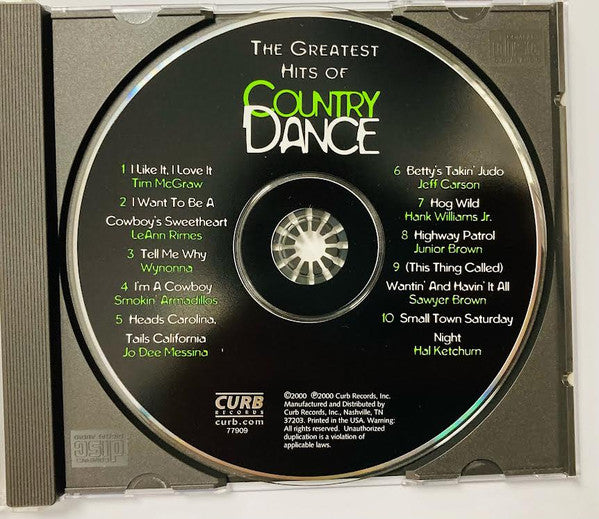 Various : The Greatest Hits Of Country Dance (CD, Comp, RE)
