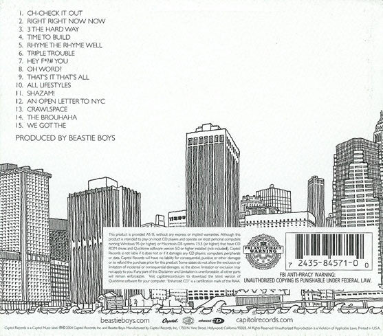 Beastie Boys : To The 5 Boroughs (CD, Album, Enh, Dig)