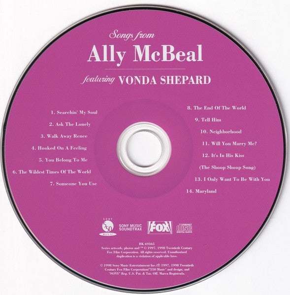 Vonda Shepard : Songs From Ally McBeal (CD, Album, Son)