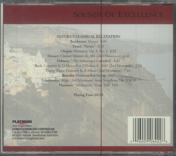 Sounds Of Excellence : Natures Classical Relaxation Vol. 3 (CD, Comp)
