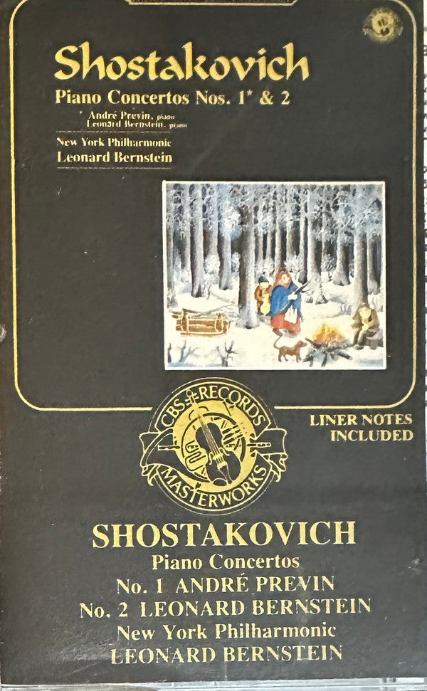 Dmitri Shostakovich - André Previn, New York Philharmonic, Leonard Bernstein : Piano Concertos Nos.1 & 2 (Cass, Album)