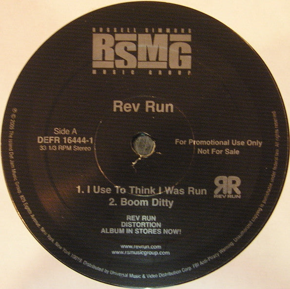 Run - I Used To Think I Was Run (12") (VG+) - Endless Media