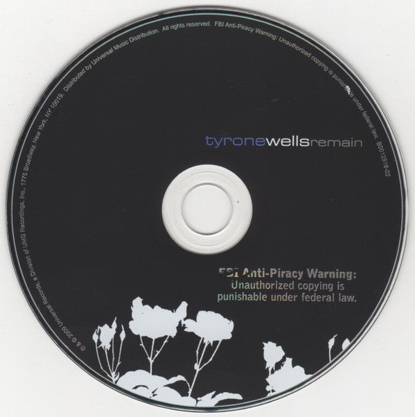 Tyrone Wells : Remain (CD, Album)