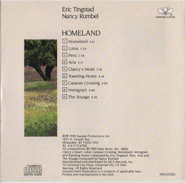 Tingstad & Rumbel : Homeland (CD, Album)