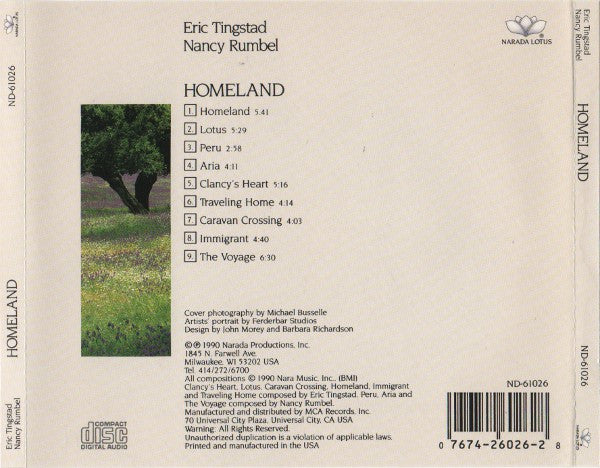 Tingstad & Rumbel : Homeland (CD, Album)