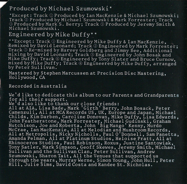 Indecent Obsession : Indecent Obsession (CD, Album)