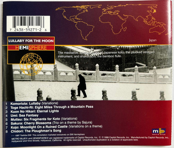 Various : Japanese Music For Koto And Shakuhachi - Lullaby For The Moon (CD, Comp, RM)