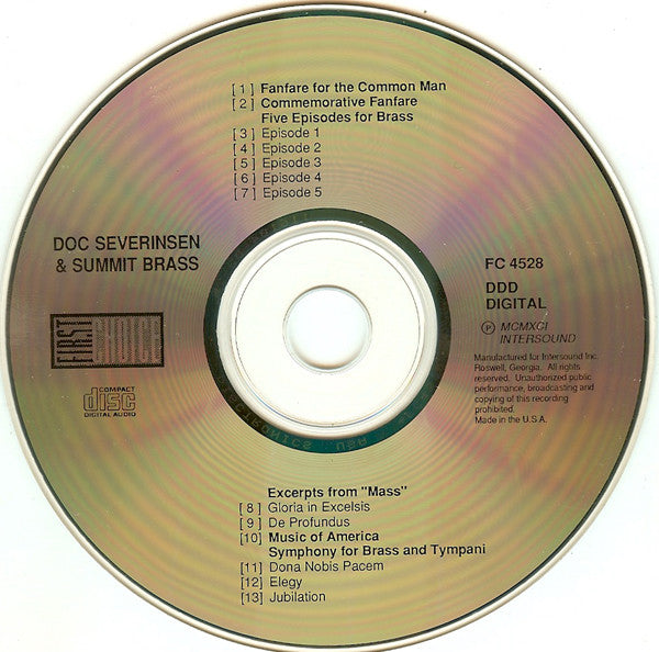 Doc Severinsen & Summit Brass : Doc Severinsen & Summit Brass (CD, Album)