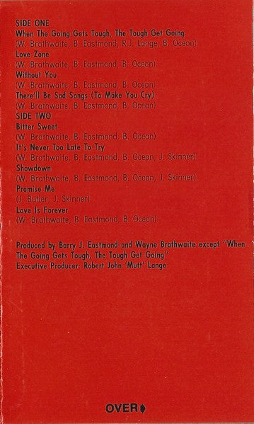 Billy Ocean : Love Zone (Cass, Album, Club, CRC)