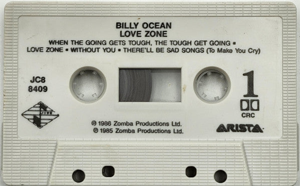 Billy Ocean : Love Zone (Cass, Album, Club, CRC)