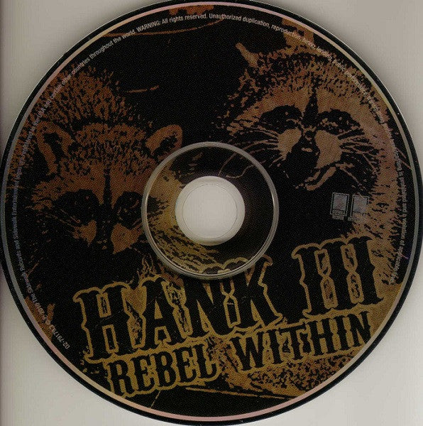 Hank Williams III : Rebel Within (CD, Album, Dig)