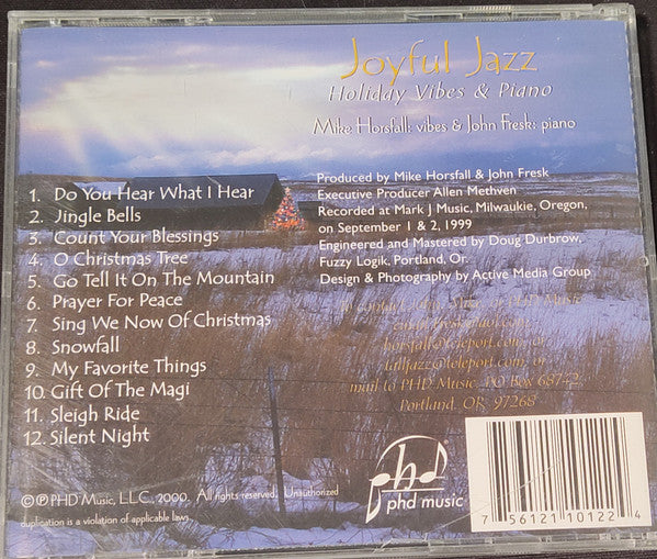 Mike Horsfall - John Fresk : Joyful Jazz: Holidays Vibes & Piano (CD, Album)