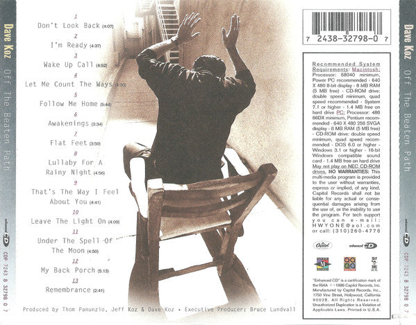Dave Koz : Off The Beaten Path (CD, Album, Enh)