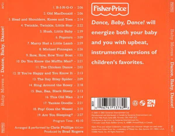 Chris Phillips : Baby Moves - Dance, Baby, Dance! (CD, Album, RE)
