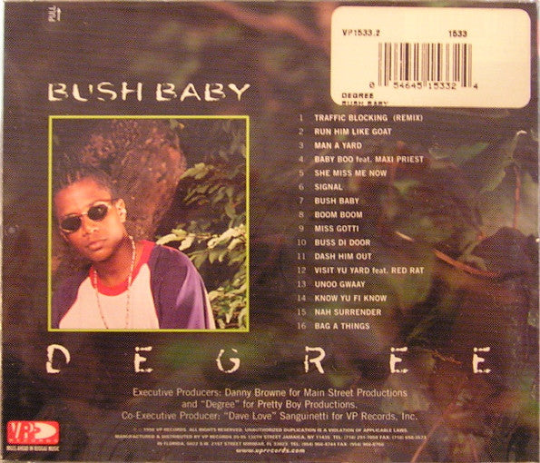 General Degree : Bush Baby (CD, Album)