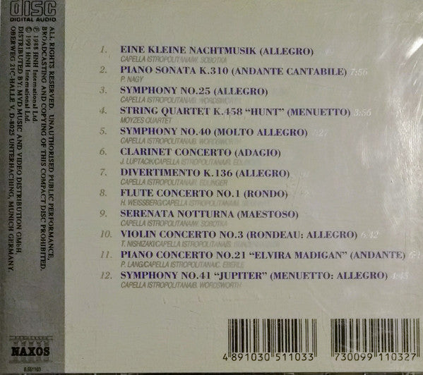 Wolfgang Amadeus Mozart : The Best Of Mozart (CD, Comp)