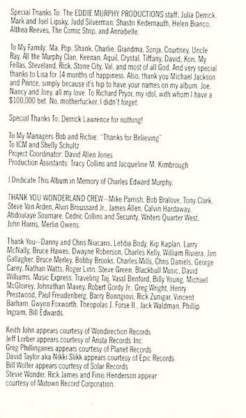 Eddie Murphy : How Could It Be (Cass, Album, Peb)