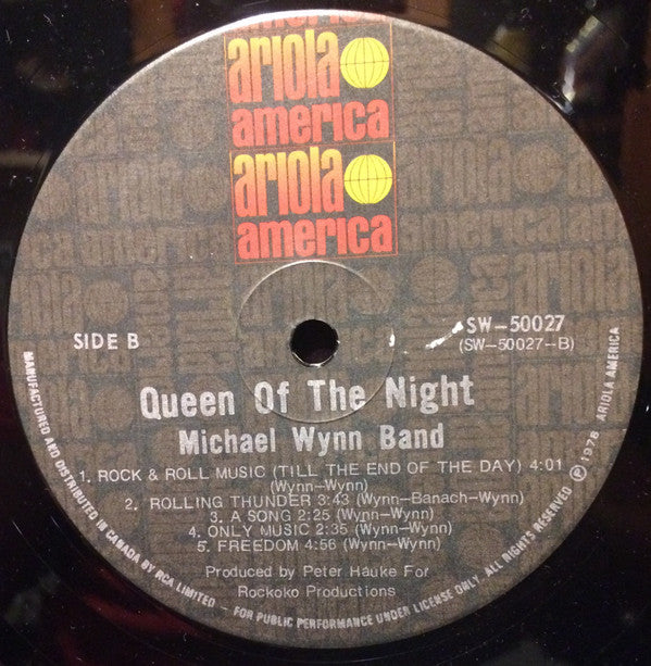 The Michael Wynn Band : Queen Of The Night (LP, Album)