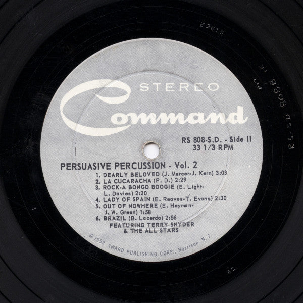 Terry Snyder And The All Stars : Persuasive Percussion Volume 2 (LP, Gat)