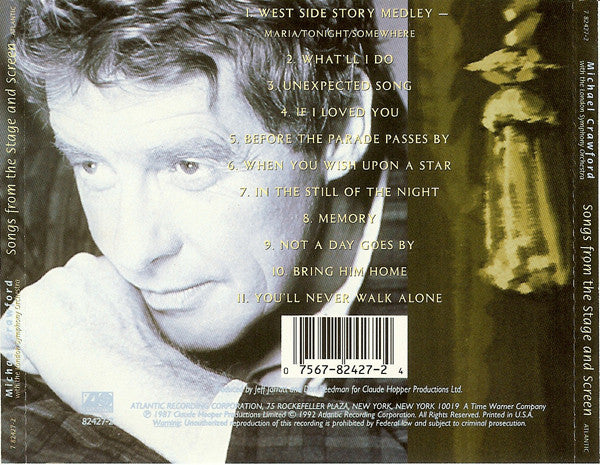 Michael Crawford With The London Symphony Orchestra - Songs From The Stage And Screen (CD) (VG+) - Endless Media