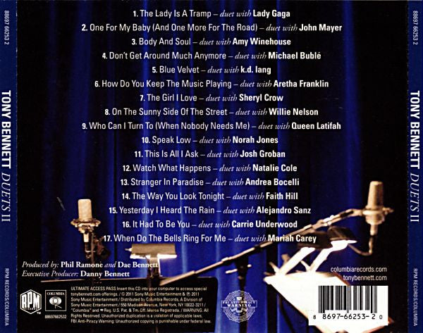 Tony Bennett : Duets II (CD, Album, Enh)
