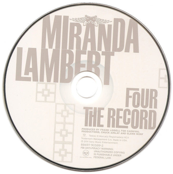 Miranda Lambert : Four The Record (CD, Album)