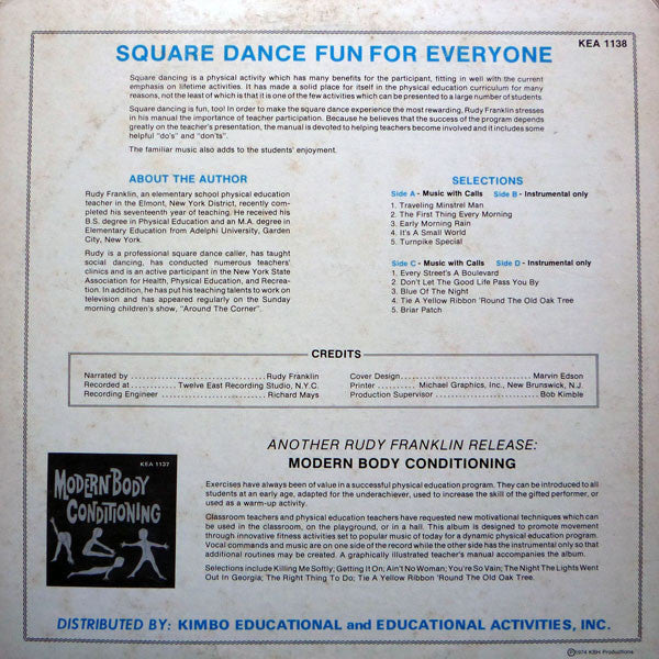 Rudy Franklin : Square Dance Fun For Everyone (2xLP)