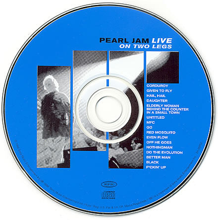 Pearl Jam : Live On Two Legs (HDCD, Album, Club)