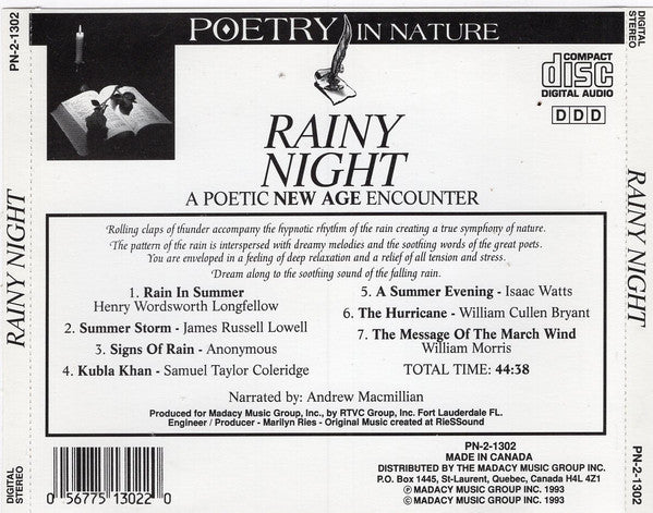 Various : Rainy Night (CD)