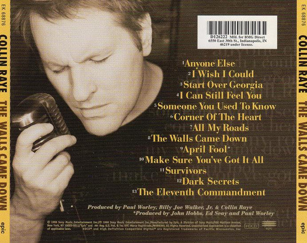 Collin Raye : The Walls Came Down (HDCD, Album, Club)