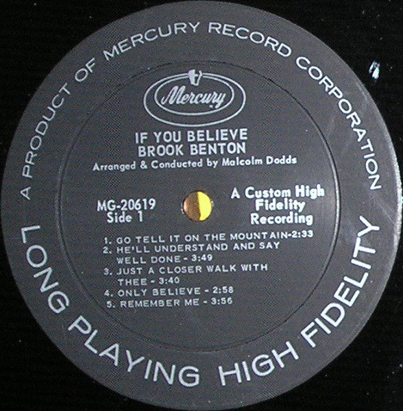 Brook Benton : If You Believe (LP, Mono)