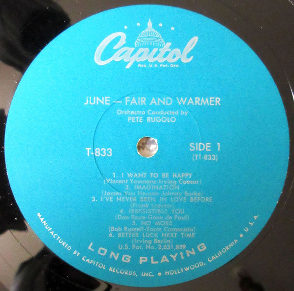 June Christy - Fair And Warmer! (LP) (G+) - Endless Media