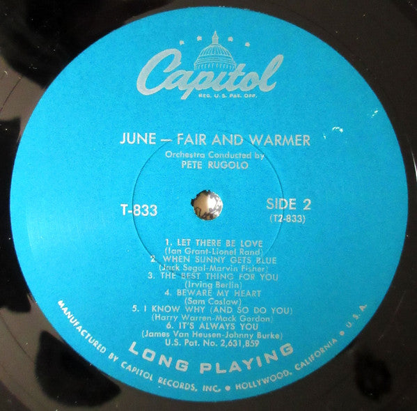 June Christy - Fair And Warmer! (LP) (G+) - Endless Media