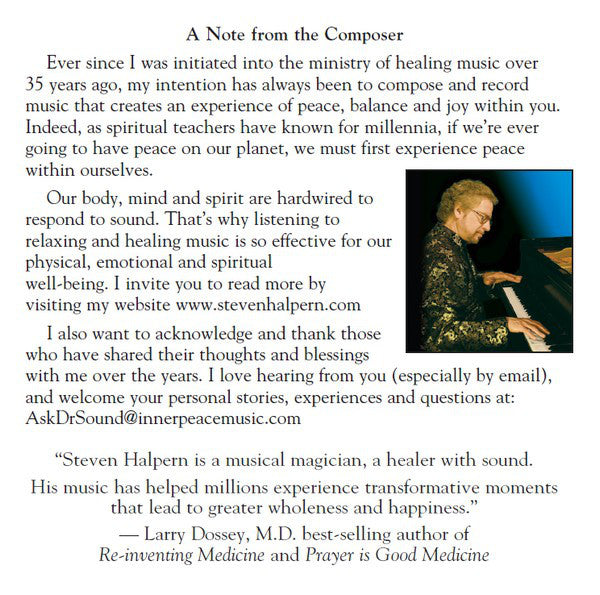 Steven Halpern : Inner Peace (CD, Album)