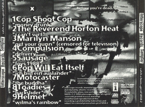 Various : Interscope Records Sampler (CD, Comp, Promo, Smplr)