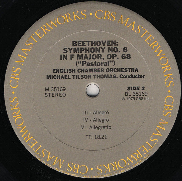 Ludwig van Beethoven - English Chamber Orchestra, Michael Tilson Thomas - Symphony No. 6 "Pastoral" (LP) (VG) - Endless Media