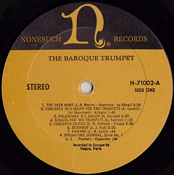 Various - The Baroque Trumpet (LP) (VG) - Endless Media