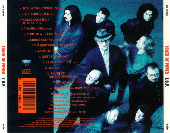 Tower Of Power : T.O.P. (CD, Album, RP)