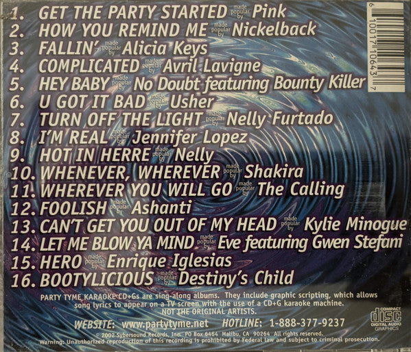 Unknown Artist : Party Tyme Karaoke - Super Hits 4 (CD+G, Album)